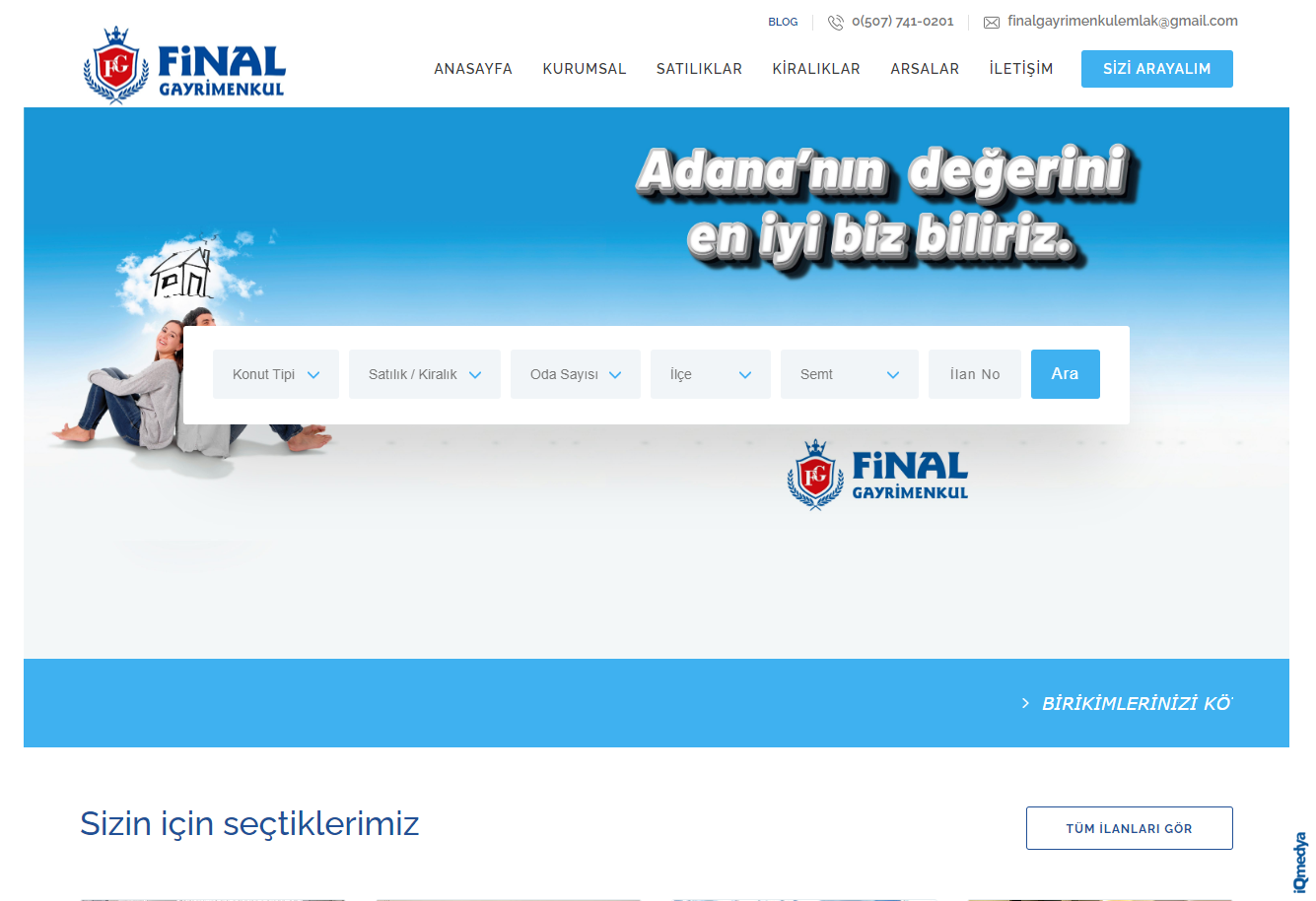 Final Gayrimenkul web site tasar�m�